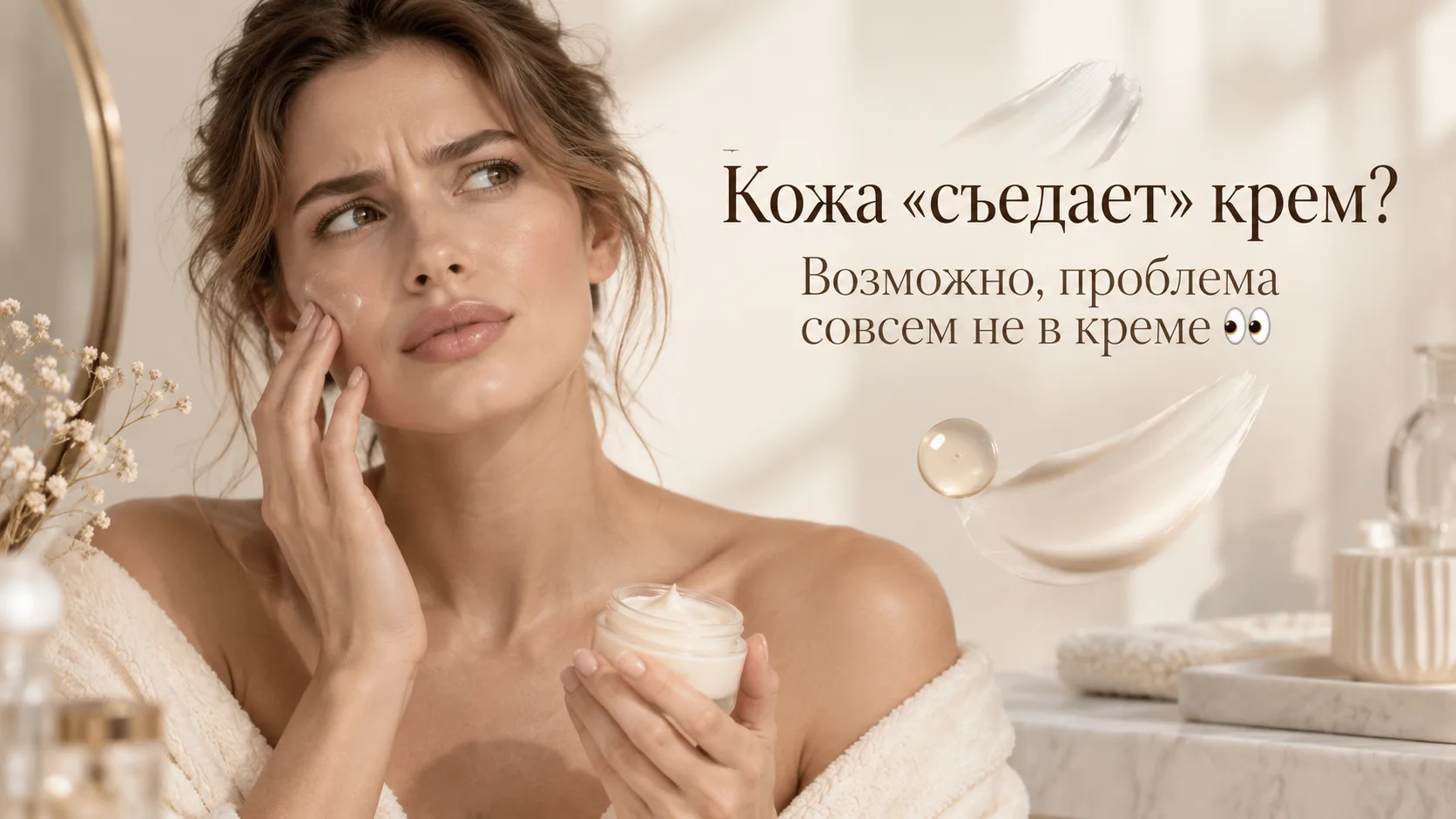 Кожа стянута, тусклая и будто «выпивает» крем за полчаса? 💧
