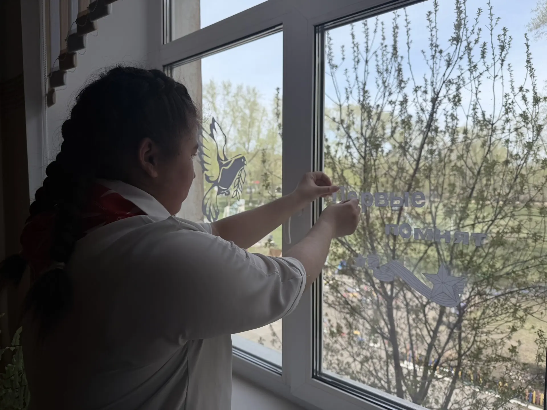 Акция «Окна Победы» от "Движения первых"!