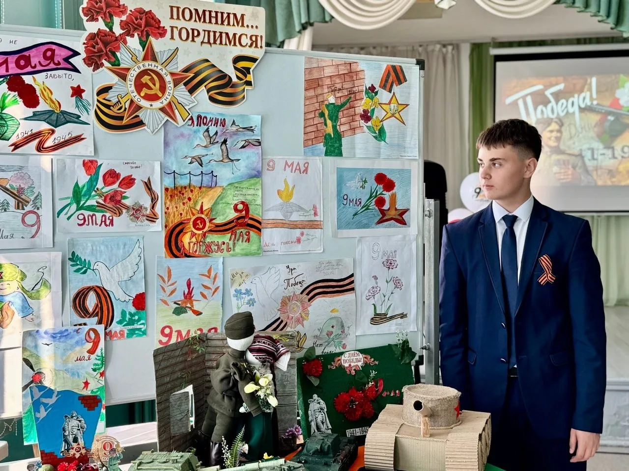 🎖🖼 В канун Дня Победы в первичных отделениях Губкинского округа прошла акция «Победа в сердцах Первы