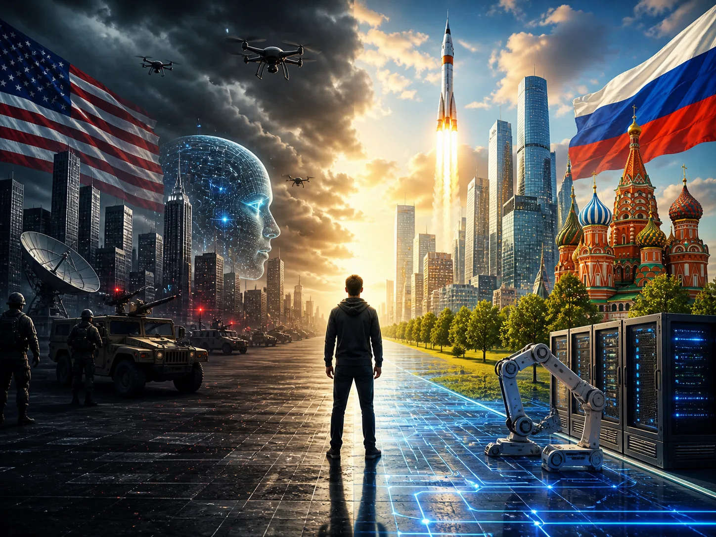 Короче США сейчас максимально быстро встраивают ИИ в военную инфраструктуру, Пентагон у...