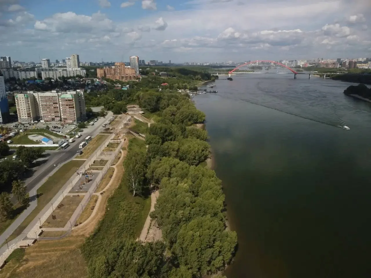 Сегодня прошла техническая приёмка парка «Чемской берег».