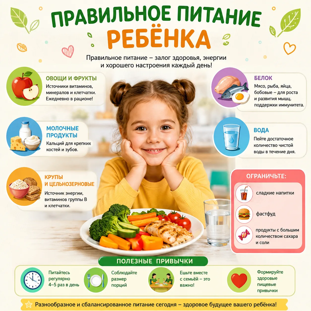 🥗 Правильное питание ребёнка