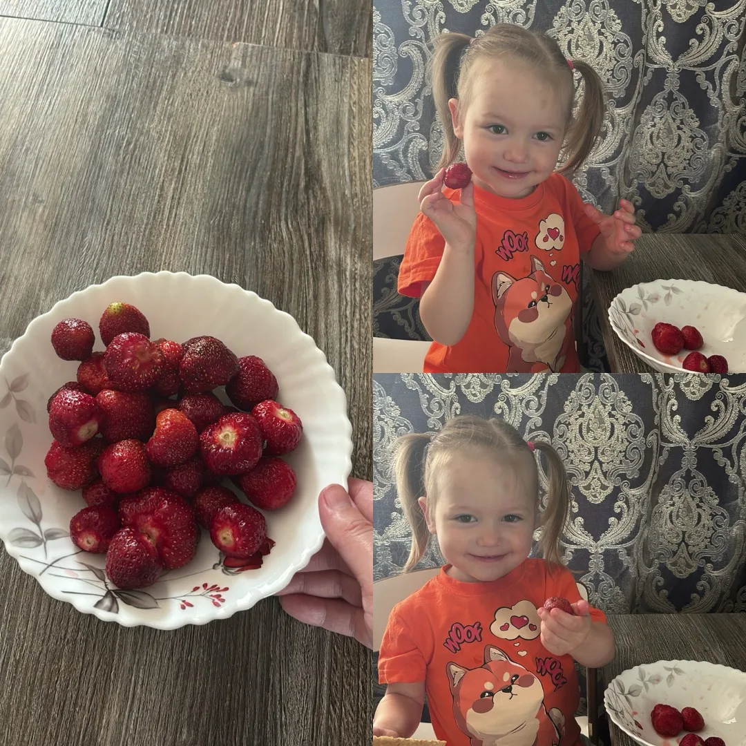 Купила первую клубнику в этом году🤗😋