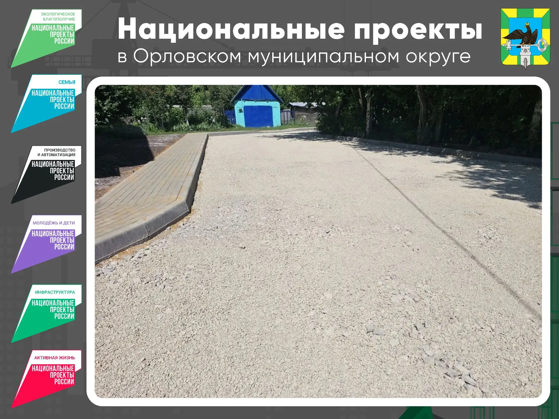 🏘️ Уважаемые жители Орловского  округа! На территории нашего округа продолжается активная реализаци