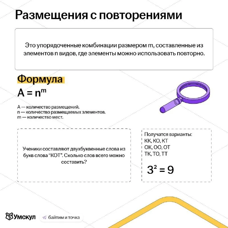 формулы по комбинаторике 😺
