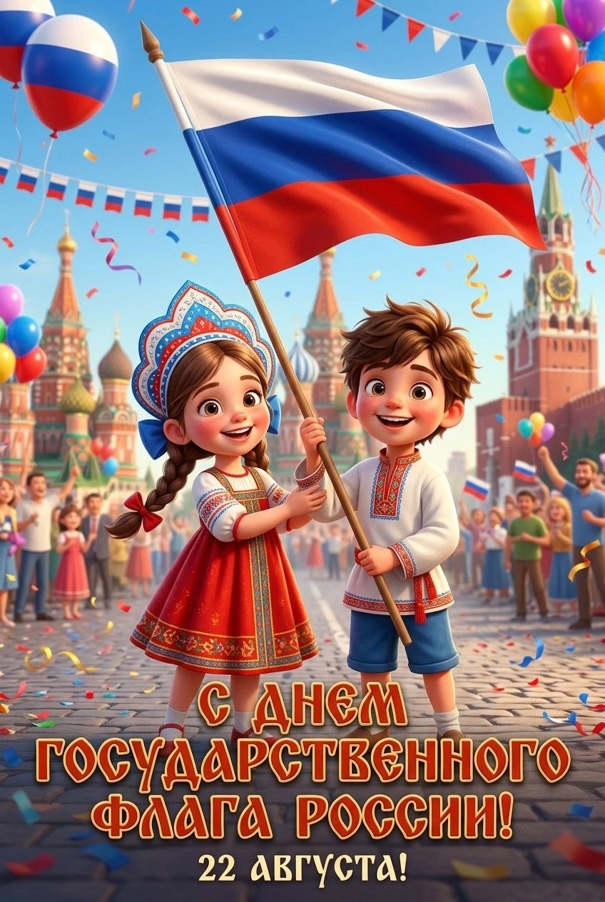 🇷🇺 С Днём Государственного флага России! 🎉