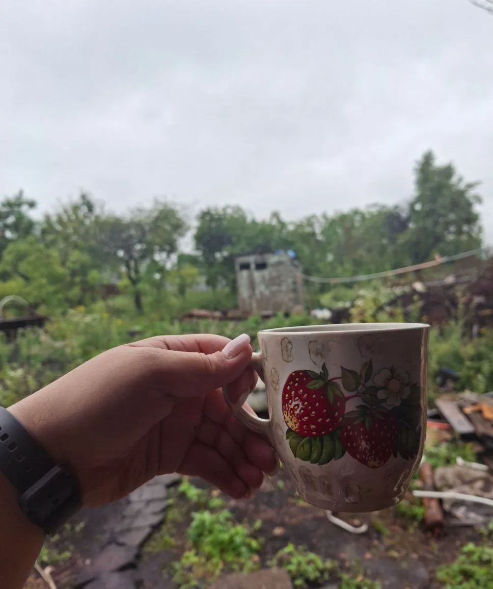 Идёт дождь ☔️ а мы собираемся домой))