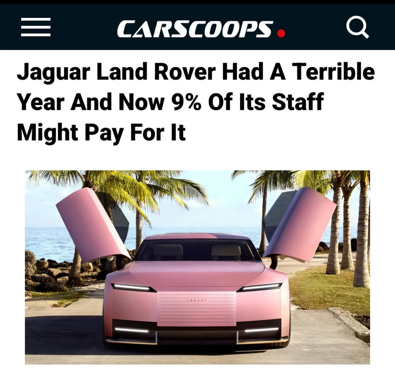 Jaguar Land Rover может сократить до 4000 сотрудников в Британии — это примерно 12% мес...
