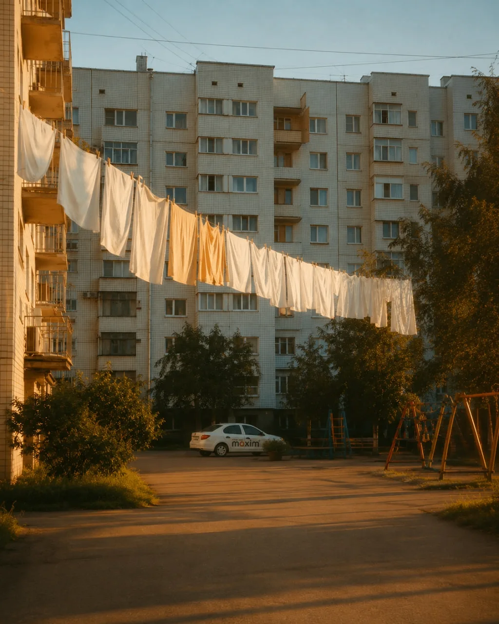 Новая и старая эстетика дворов
Сложно представить двор, в который не приезжает брендированный максим