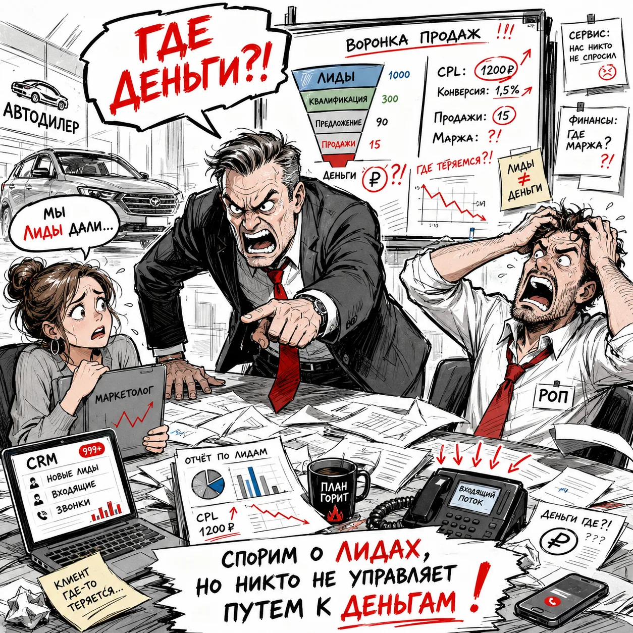 Бизнесу нужны не лиды.

Звучит странно, особенно если на планёрке все обсуждают именно их:
сколько л