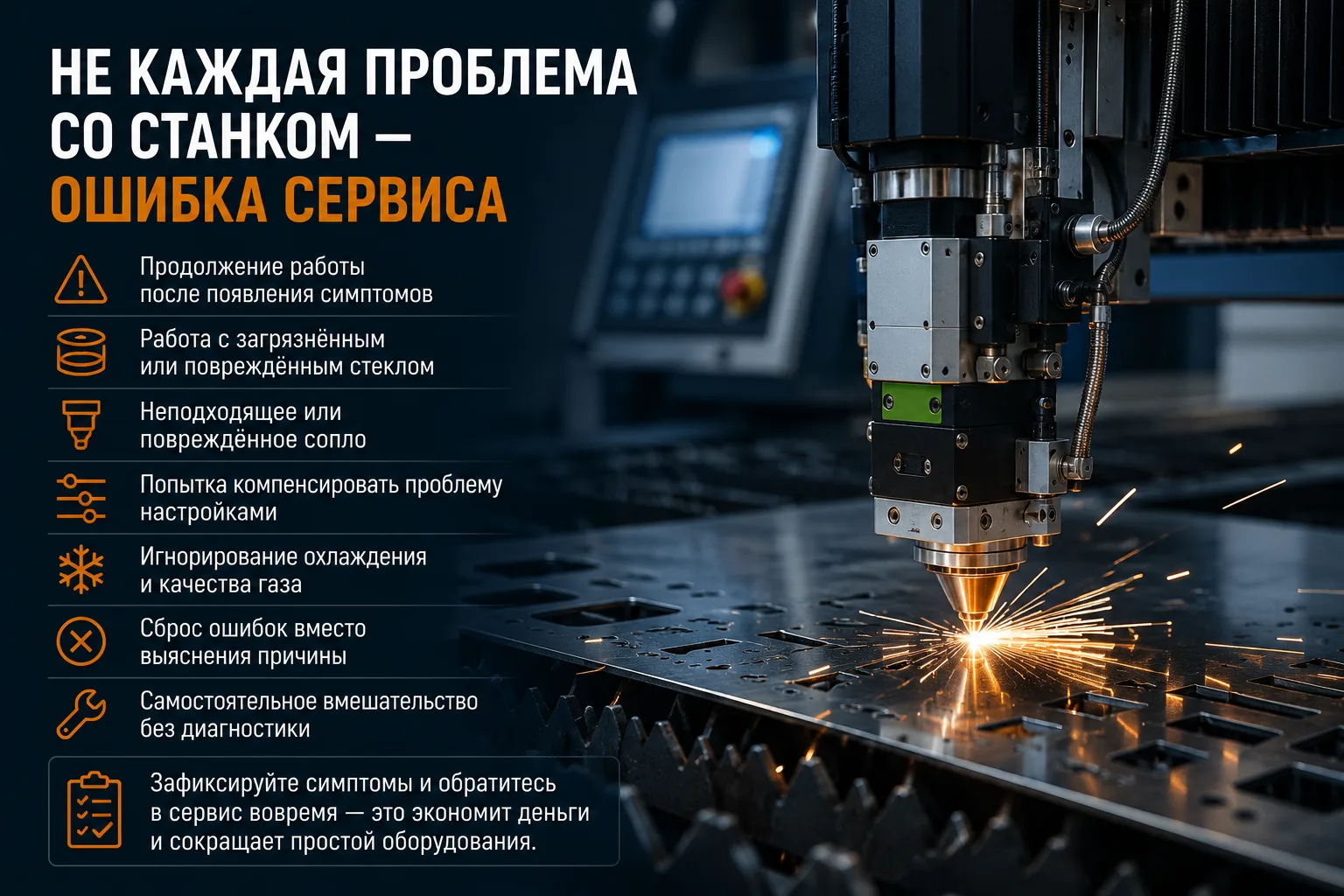 ⚠️ Не каждая проблема со станком — ошибка сервиса