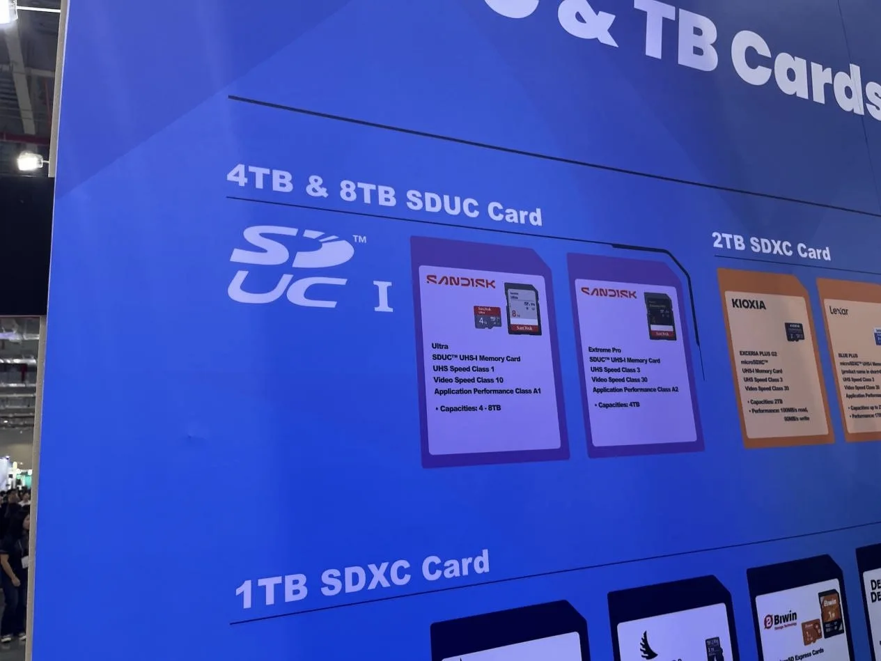 Очень вовремя: в продаже скоро появятся первые 8-ТБ SD-карты

SanDisk готовит обновление линейки SDU