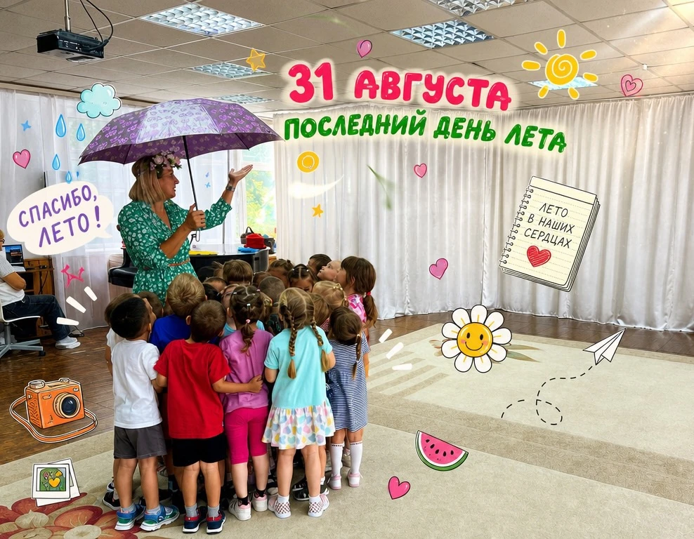 🌞 Прощаемся с летом ярко и весело!