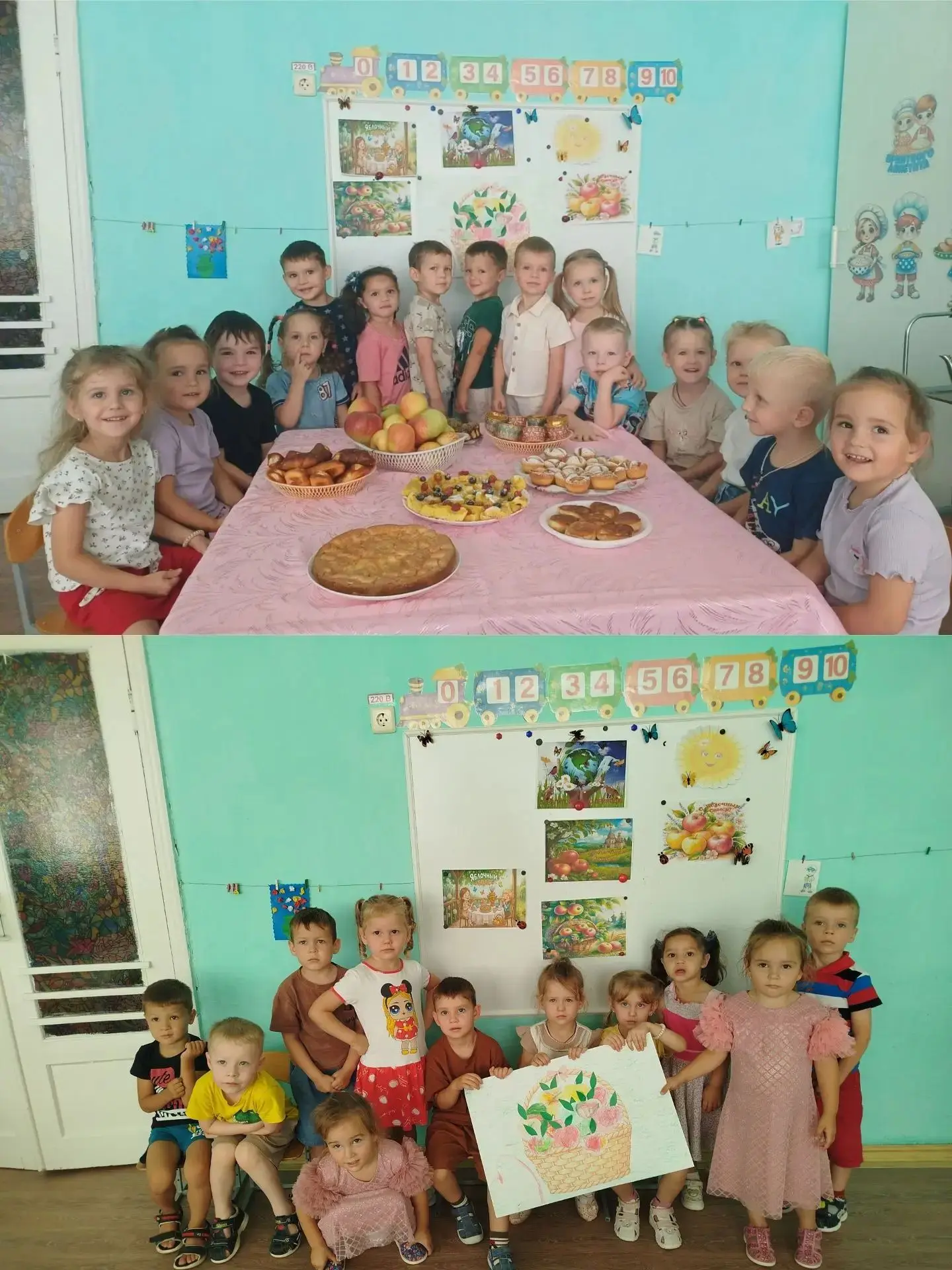 У воспитанников второй младшей группы «Почемучка» прошел праздник Яблочный спас. Ребята...