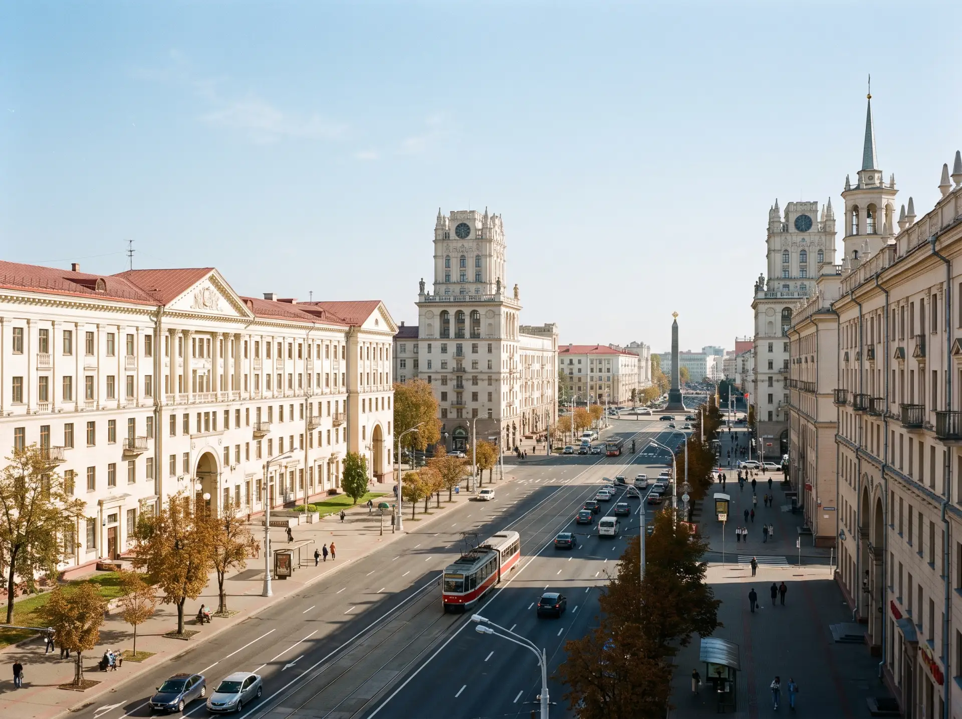 🏙️ Минск — город контрастов, где советское наследие переплетается с современной атмосферой! ✨  

🏛