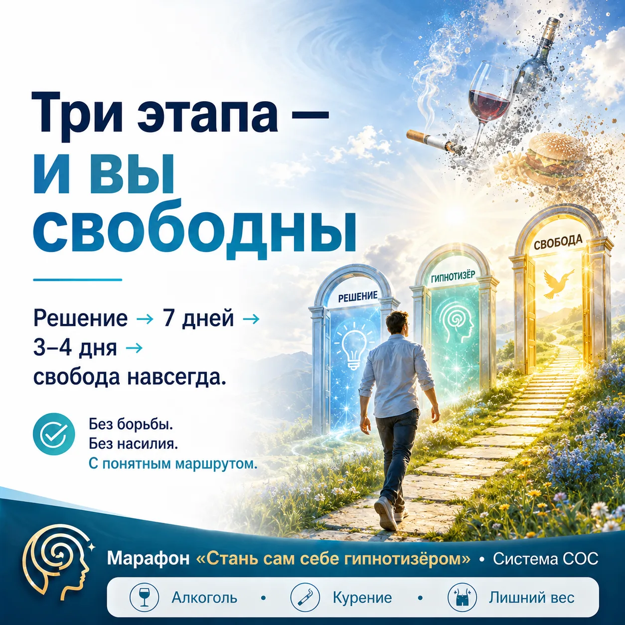 Три этапа — и вы навсегда свободны