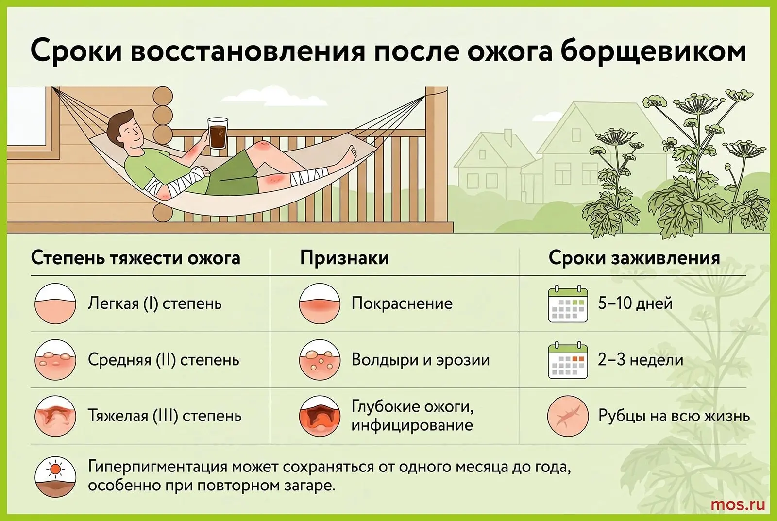 👉Ожоги от борщевика: первая помощь и профилактика.

📌Если сок борщевика попал на кожу, необходимо 