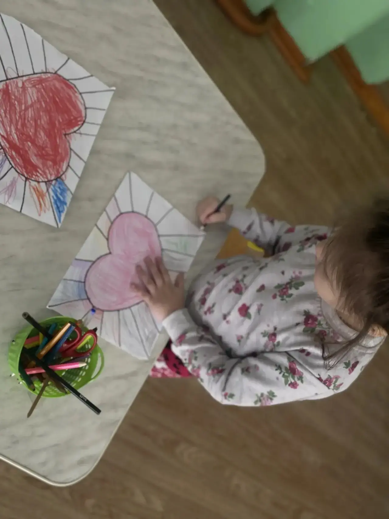 Самое прекрасное когда дети выражают свою любовь через рисунки❤️ урок Рисование в техни...