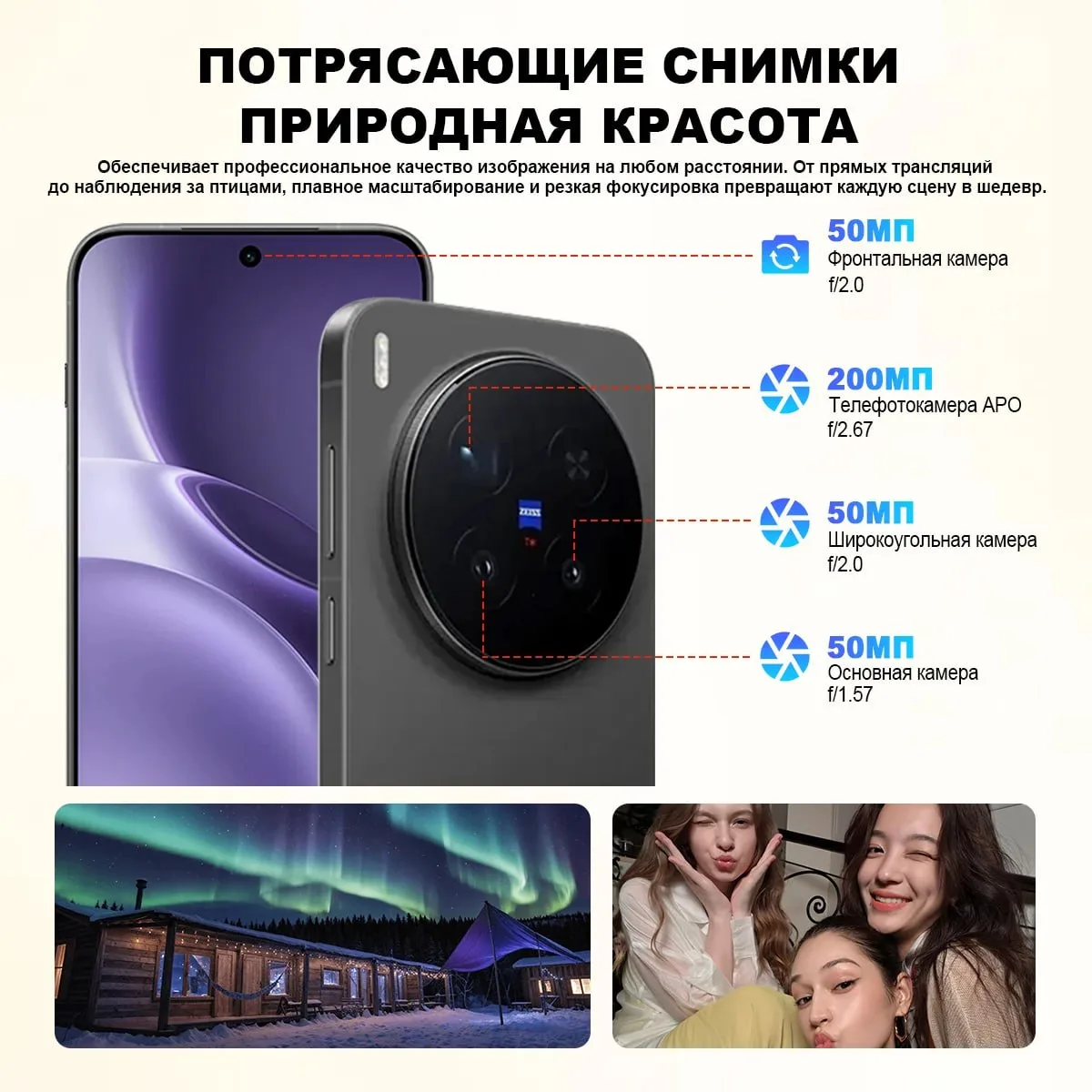 Смартфон Vivo X300 Pro, 12/256ГБ