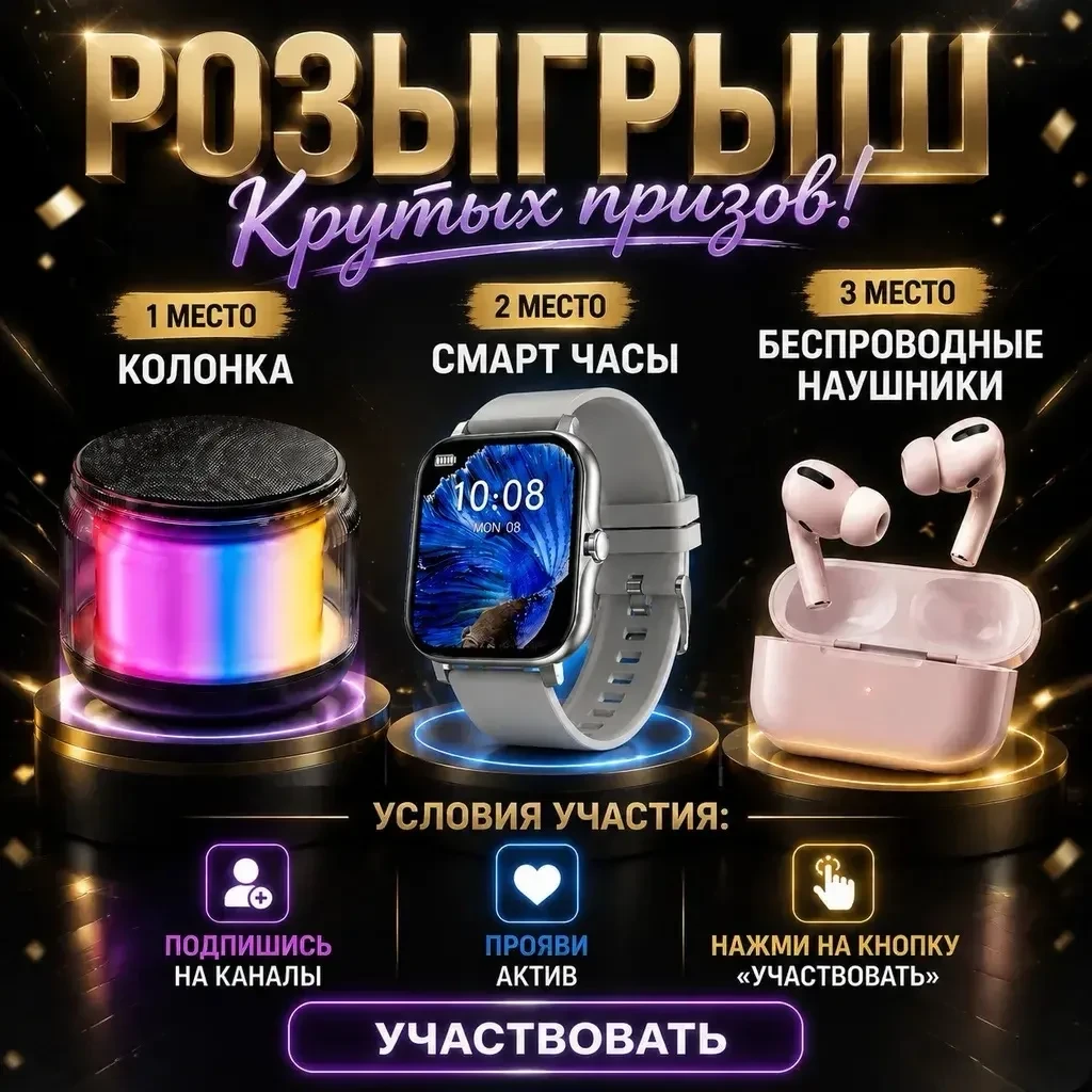Дарим крутые призы