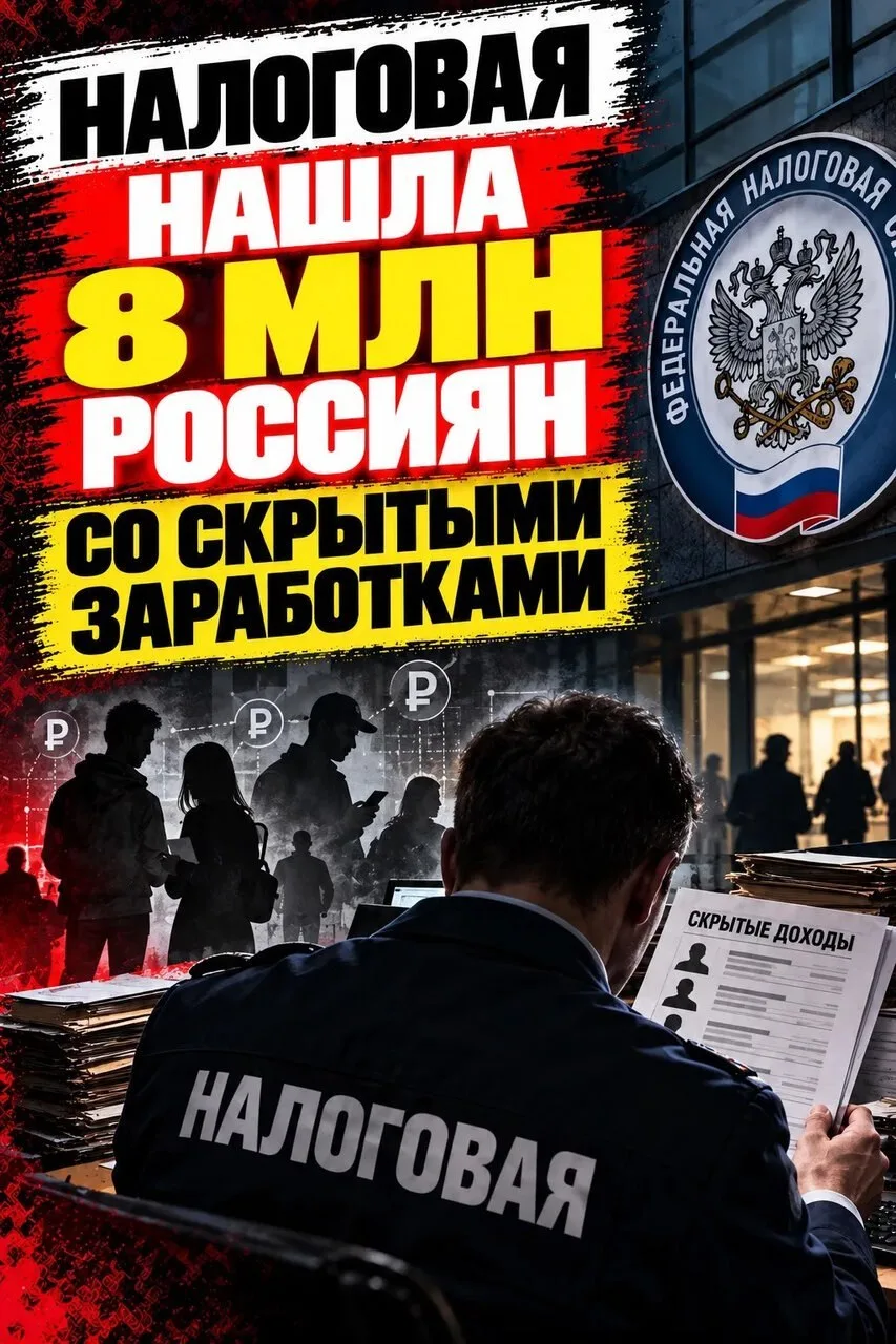 Налоговая выявила 8 млн россиян со скрытыми доходами