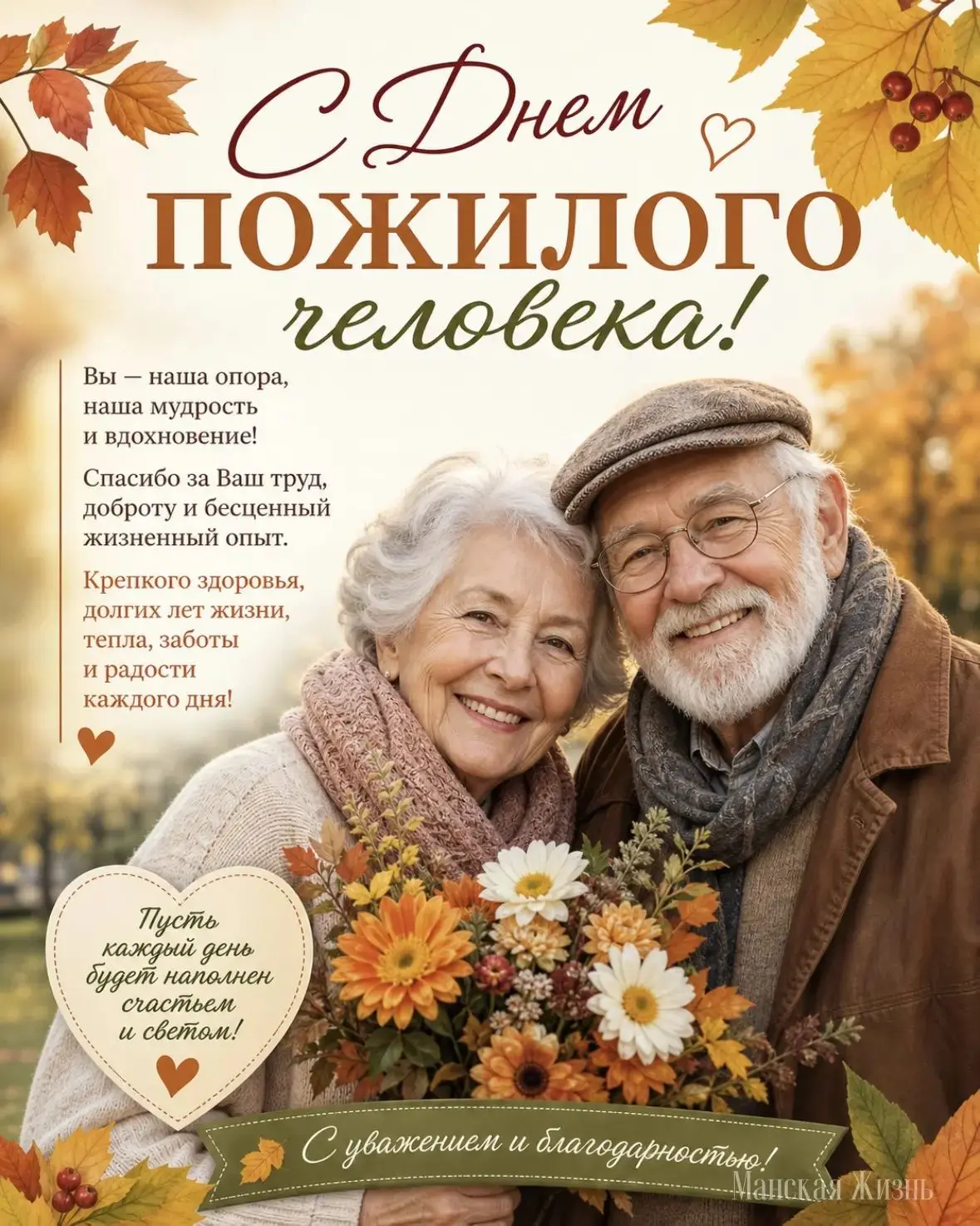 🍂 1 октября — День пожилого человека.