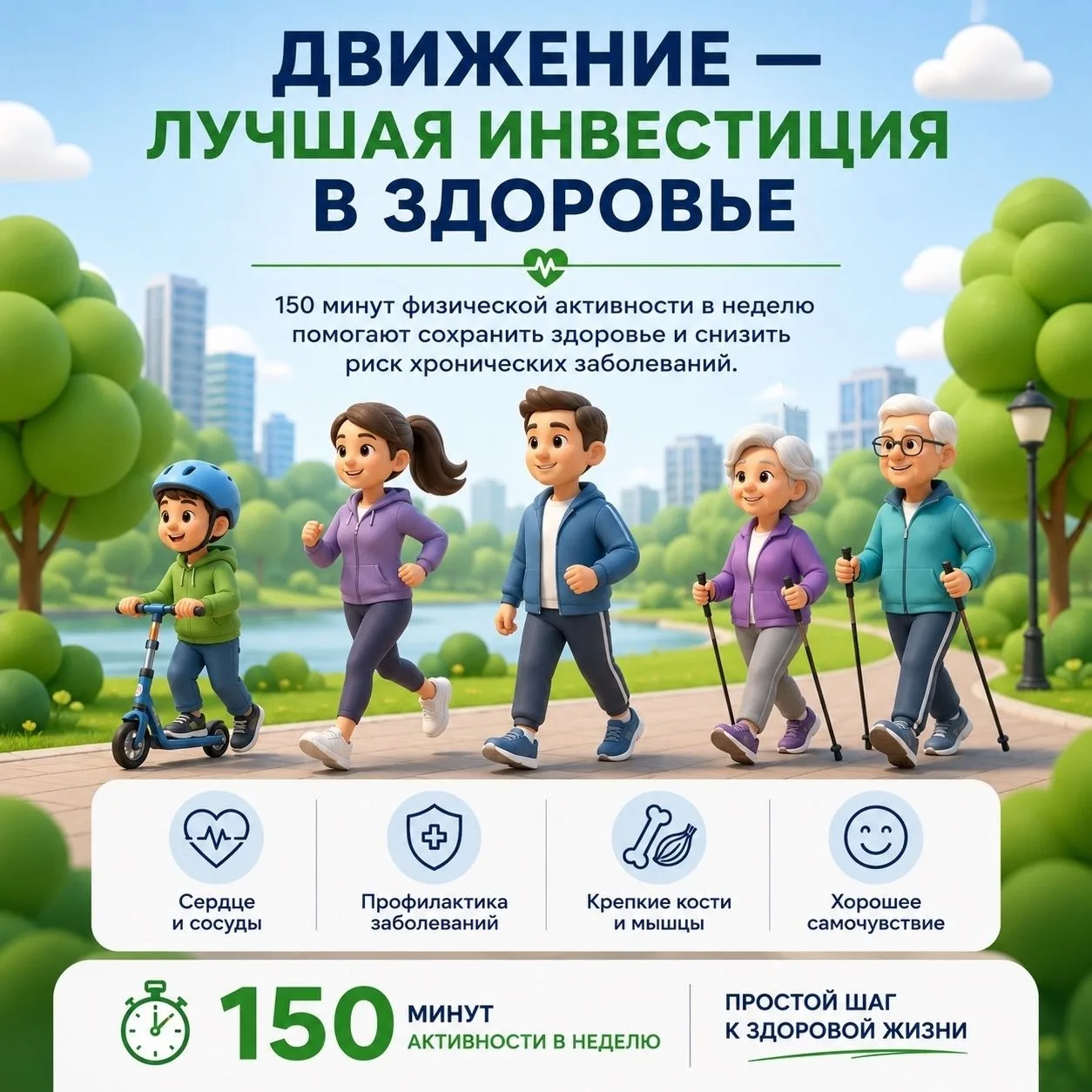 Движение — лучшая инвестиция в здоровье
