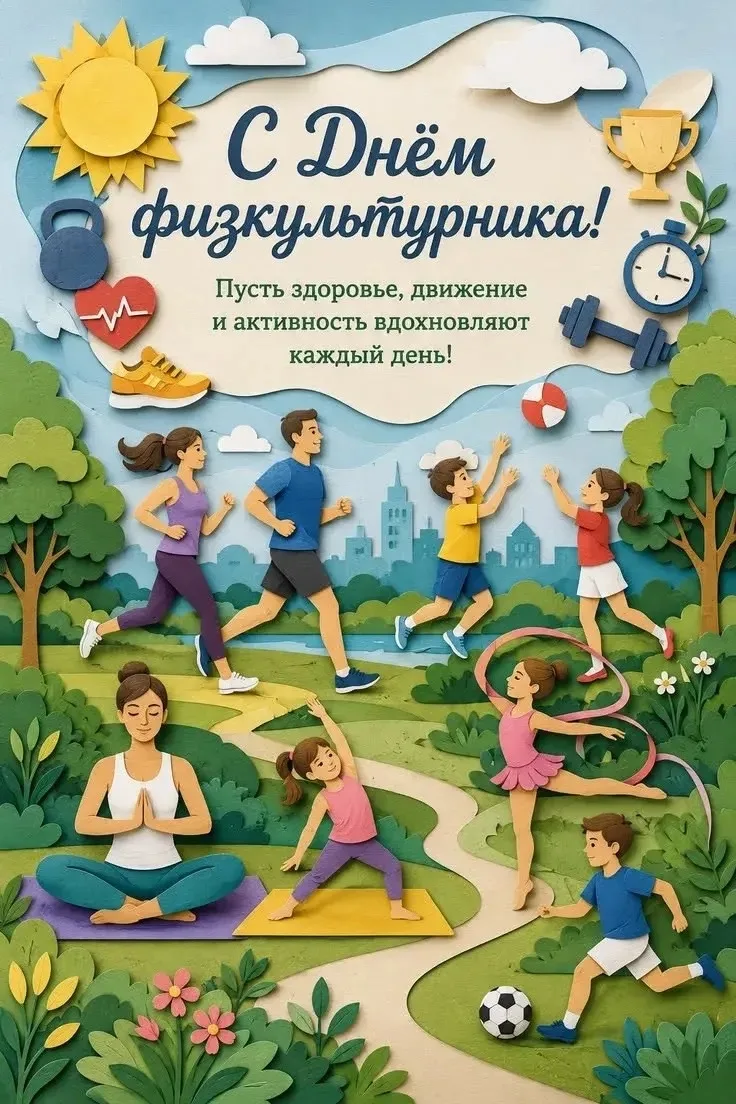 🏃‍♀️🏃‍♂️ С Днём физкультурника! 🏅