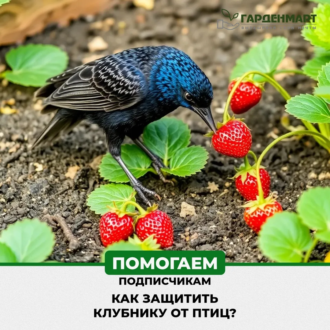 🍓 Птицы съедают клубнику раньше вас? Вот как это прекратить

Друзья, сладкие ягоды любят не тольк