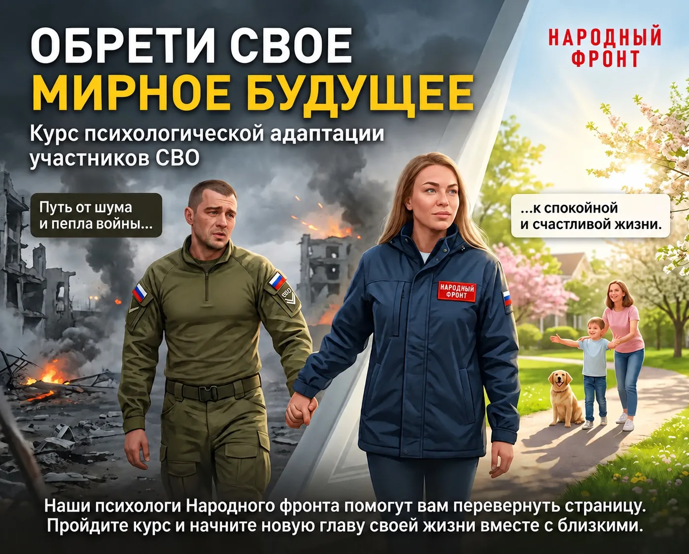 Возвращаемся к мирной жизни вместе: запущен бесплатный онлайн-курс для ветеранов СВО и ...
