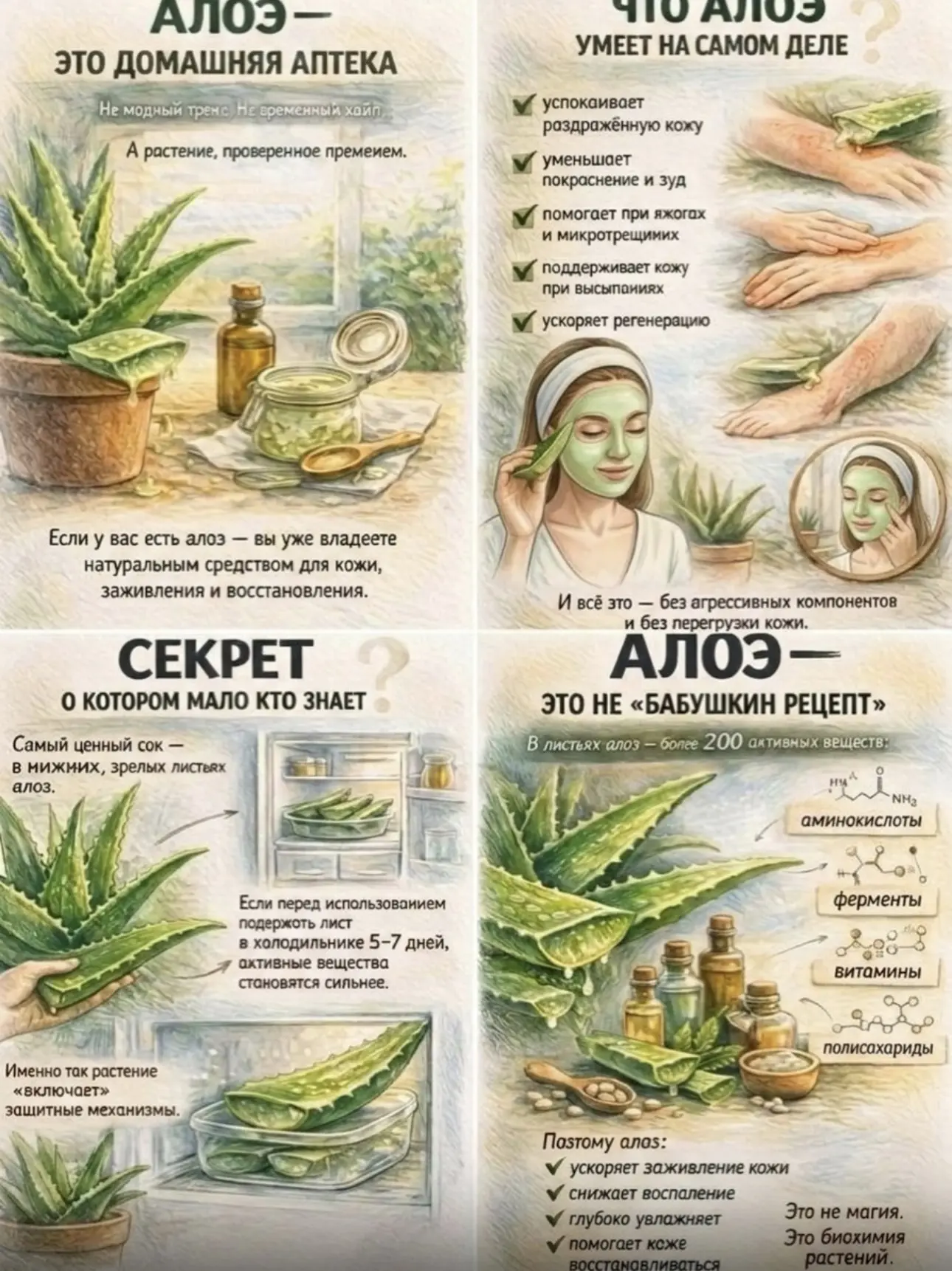 🍃Алоэ — растение, которое недооценили.