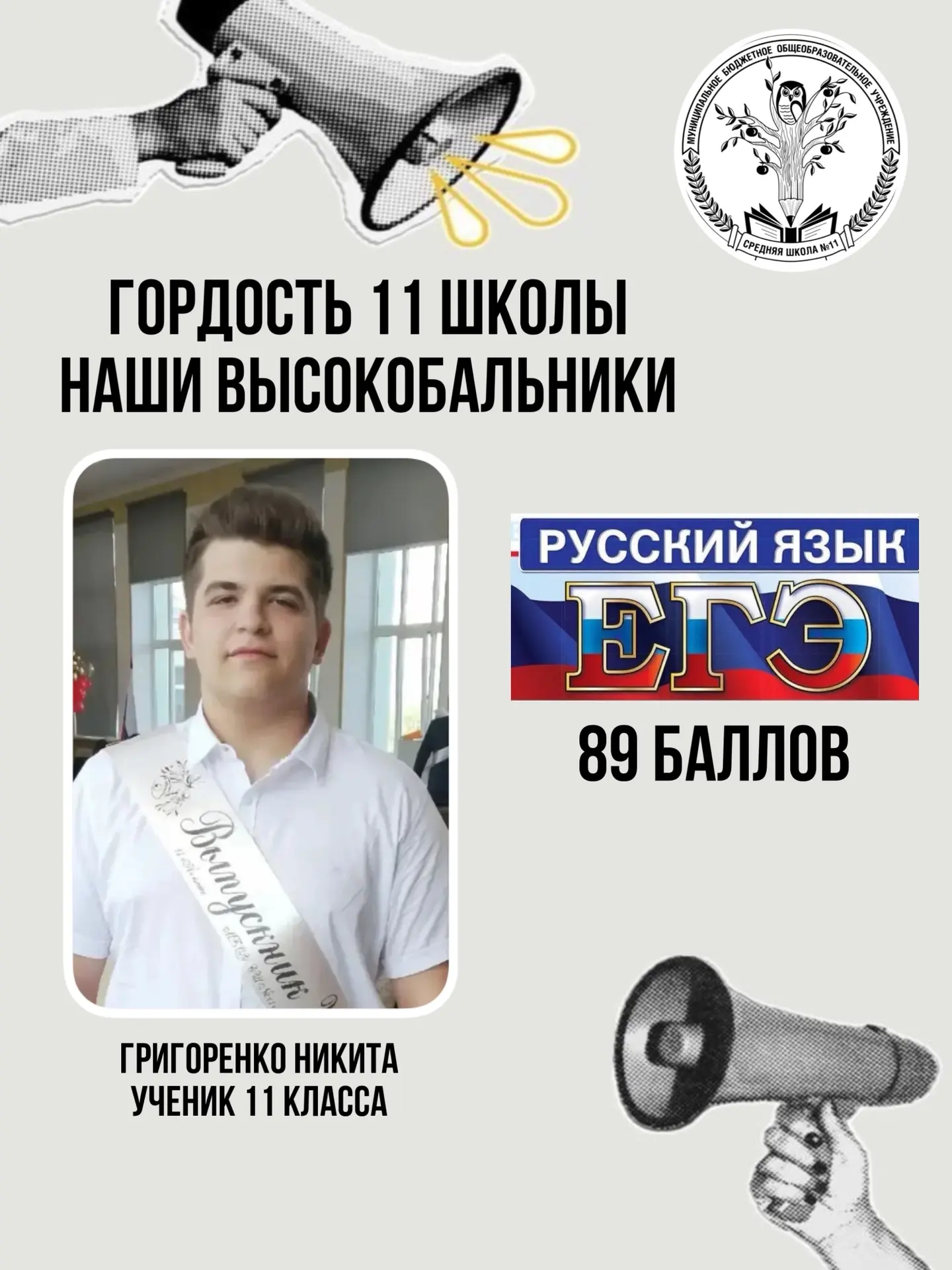 Результаты ЕГЭ по русскому языку превзошли наши ожидания, и мы гордимся нашими выпускниками. Сегодня