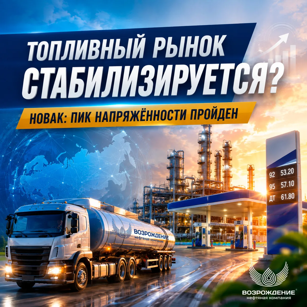 ⛽ Топливный рынок: пик напряжённости, похоже, пройден