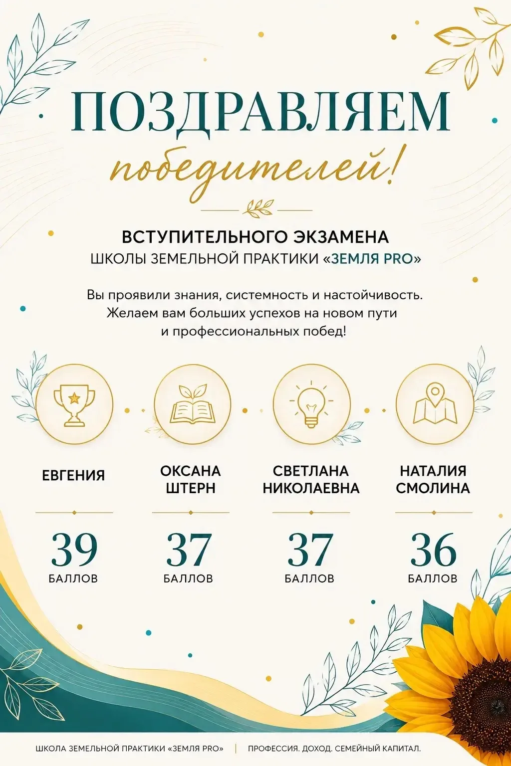 🎓 Итоги грантового конкурса «Земля PRO»