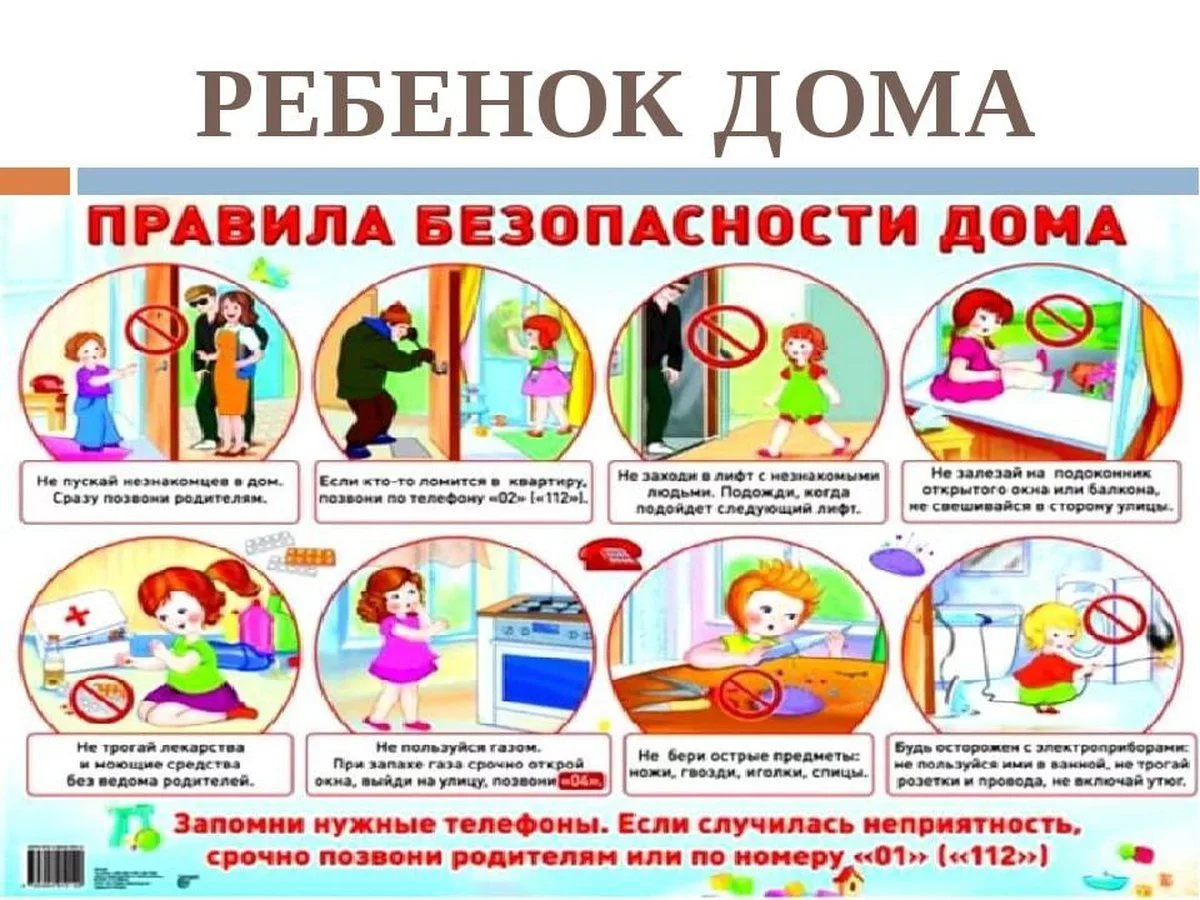 Некоторые рекомендации для родителей, оставляющих дошкольников дома одних: