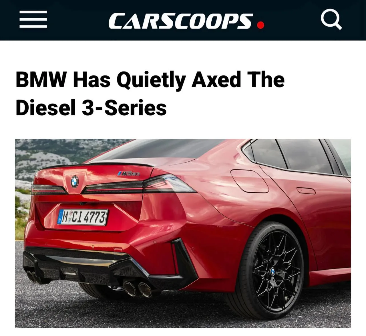 BMW окончательно убивает дизельные движки — в новом поколении 3-Series не будет ни одно...