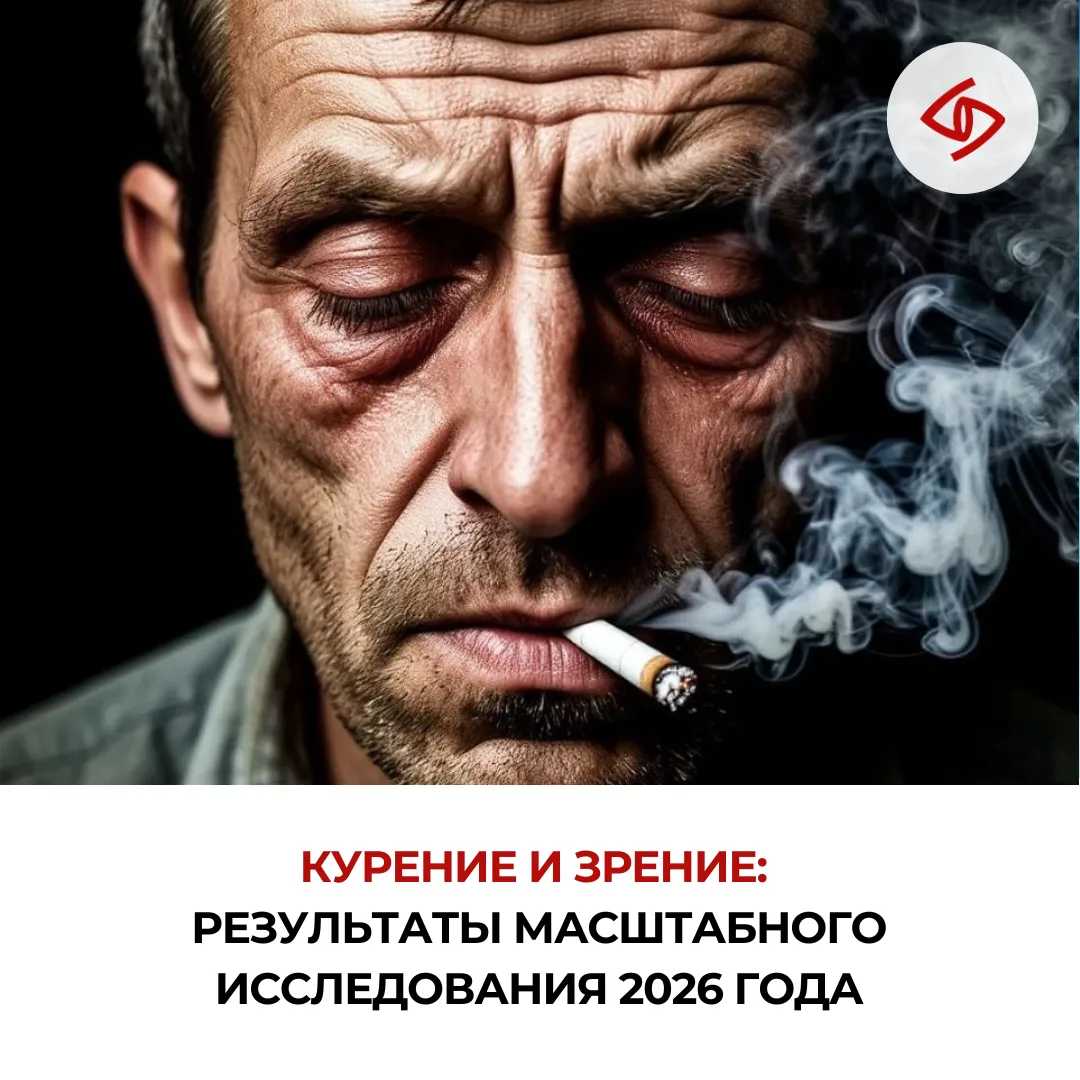 🚬👁️ Курение влияет не только на лёгкие и сосуды — оно напрямую угрожает вашему зрению.
