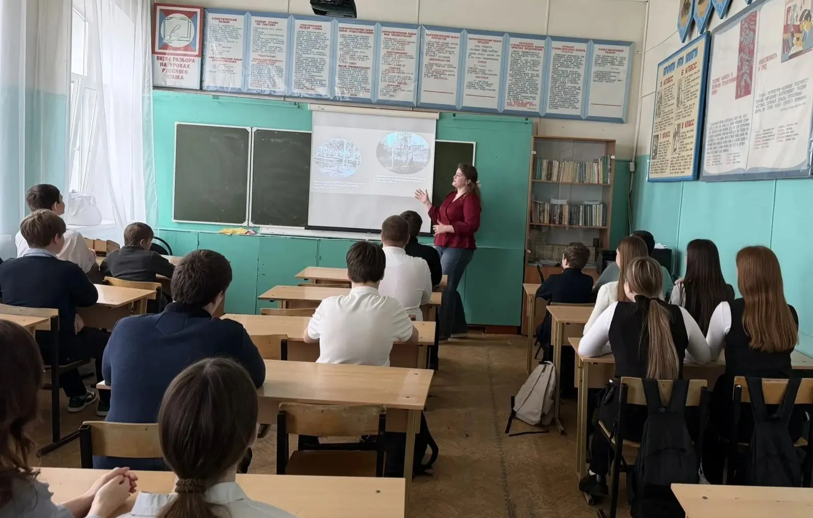 «Тыл ковал Победу»: вклад в победу города Рассказова Для учащихся 8 «Ж» класса прошла патриотическая