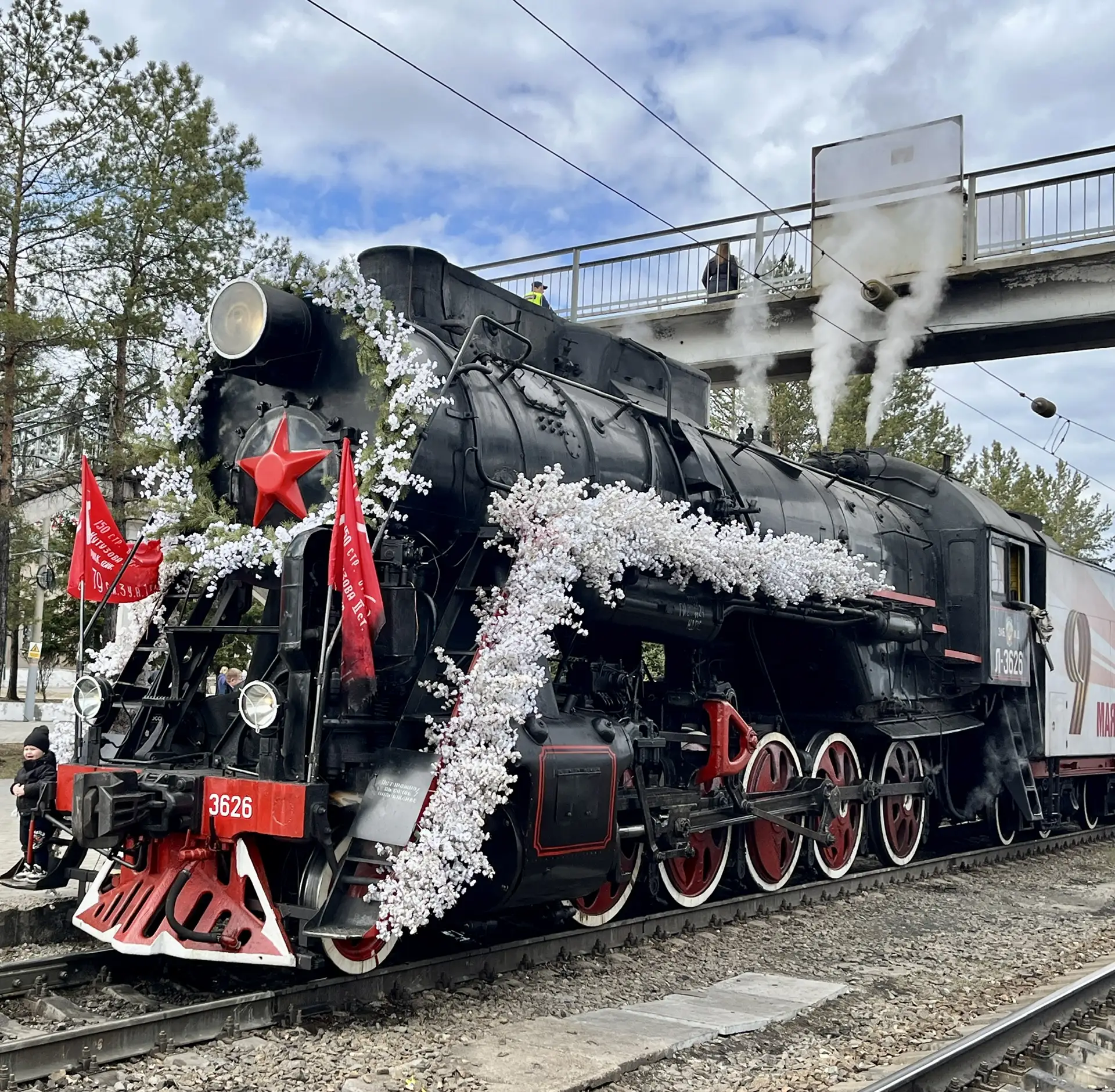 Сегодня мы вновь с волнением и трепетом встречали знаменитый ретропоезд «Победа».