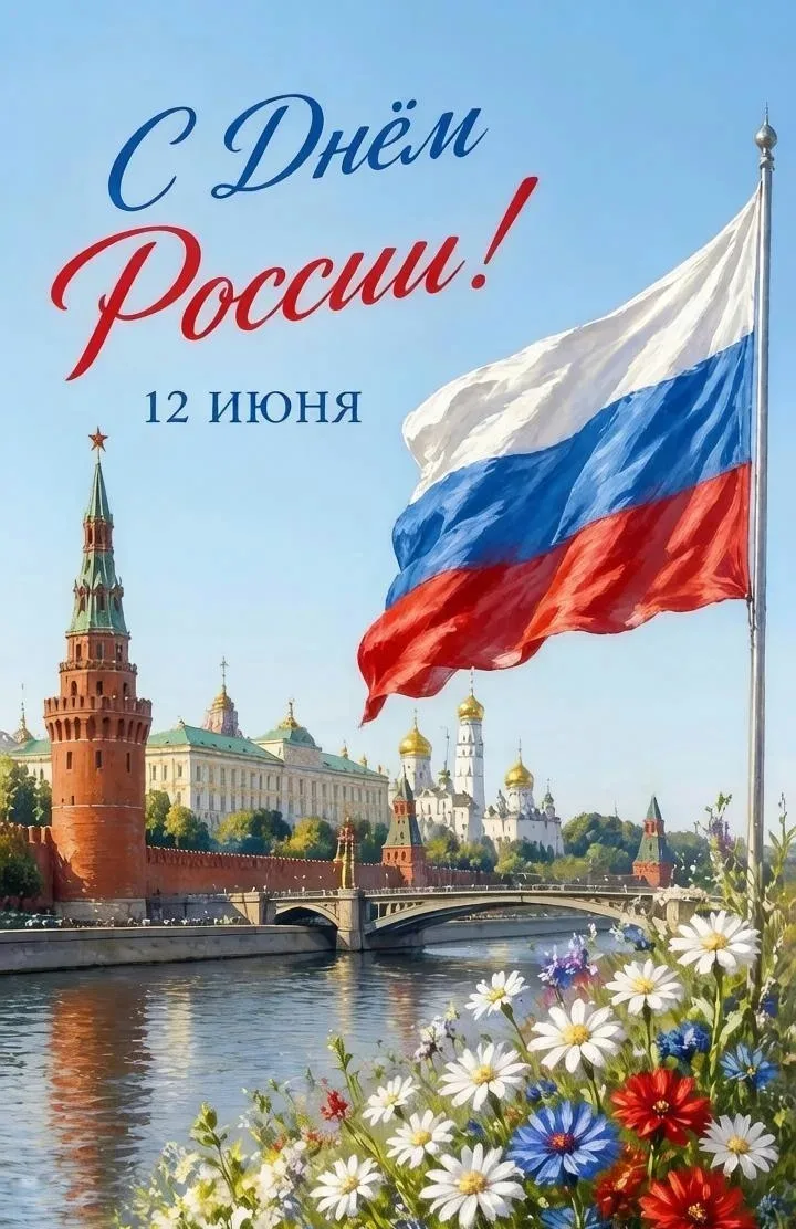12 июня - День России! Поздравляем вас с этим праздником!