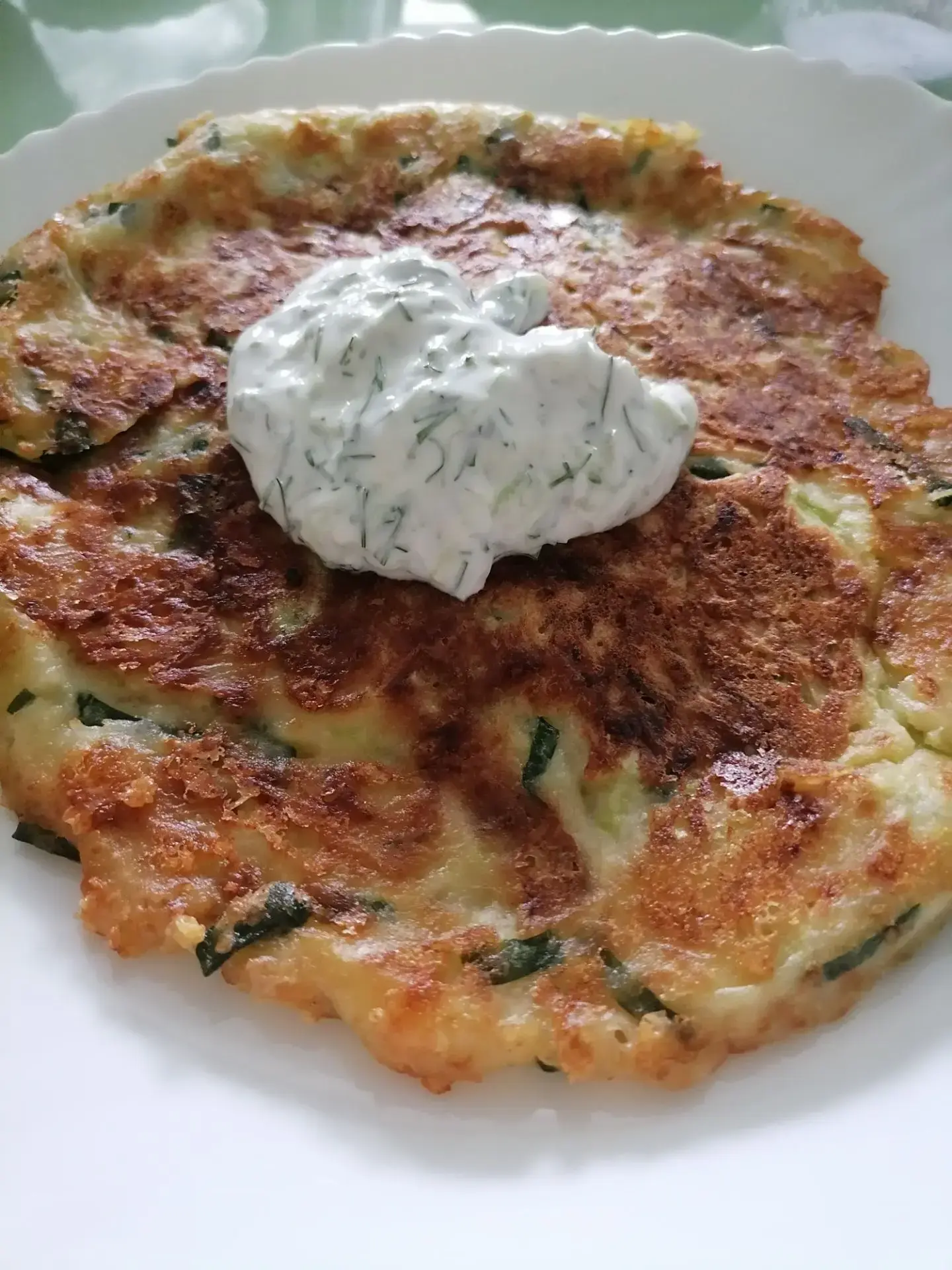 Кабачковая лепёшка с сыром
