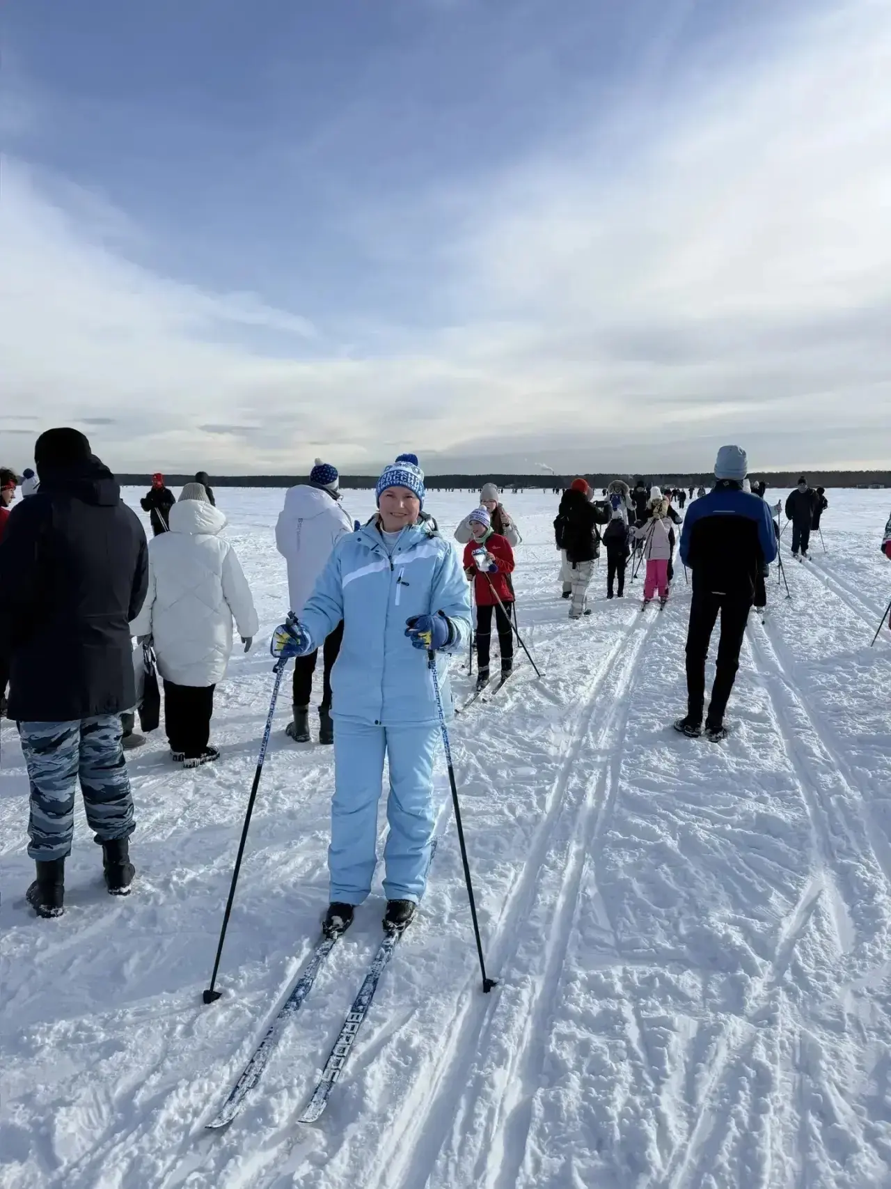 ⛷️Наши на «Лыжне России - 2026»!  Под руководством нашего директора Оксаны Вячеславны Левкиной и ком
