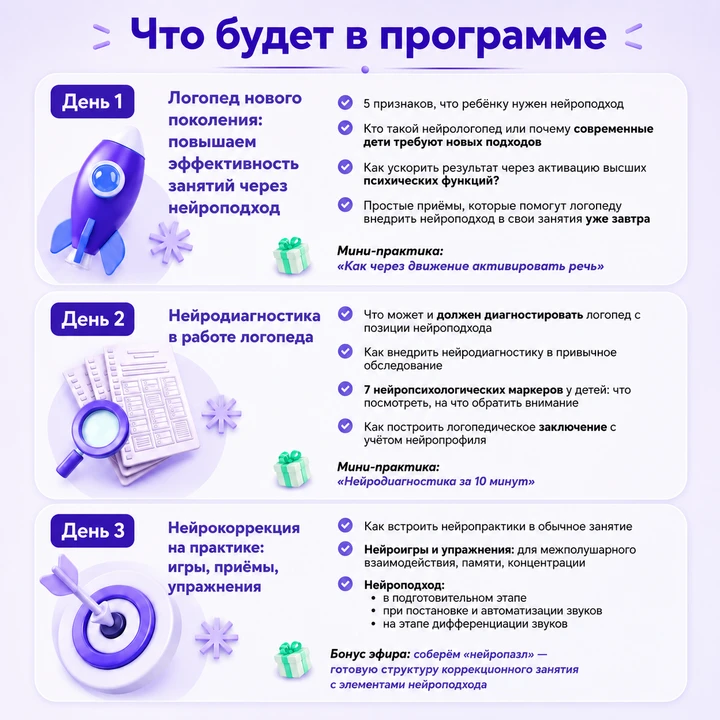 🎓 3-5 августа состоится бесплатный мини-курс по нейрокоррекции с практикой!

Рабочий набор нейропри
