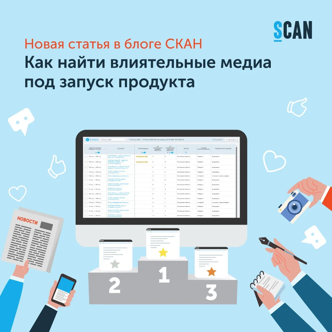 💬 Как найти влиятельные медиа под запуск продукта