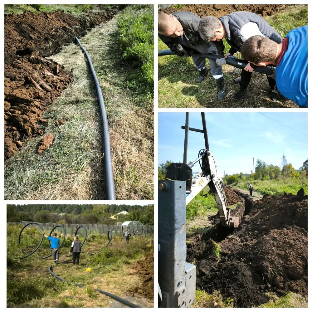 💧 Продолжаем замену водопровода в районе Фабрики!