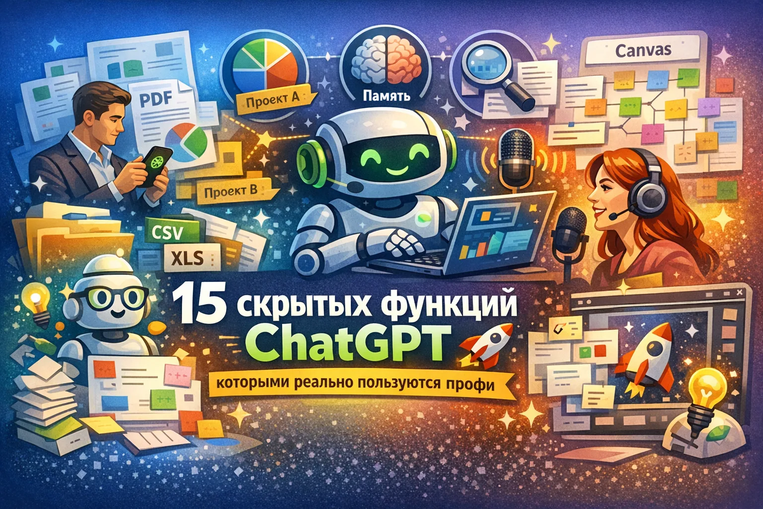 15 скрытых функций ChatGPT, которыми реально пользуются профи 🚀

Большинство людей думают, что Chat