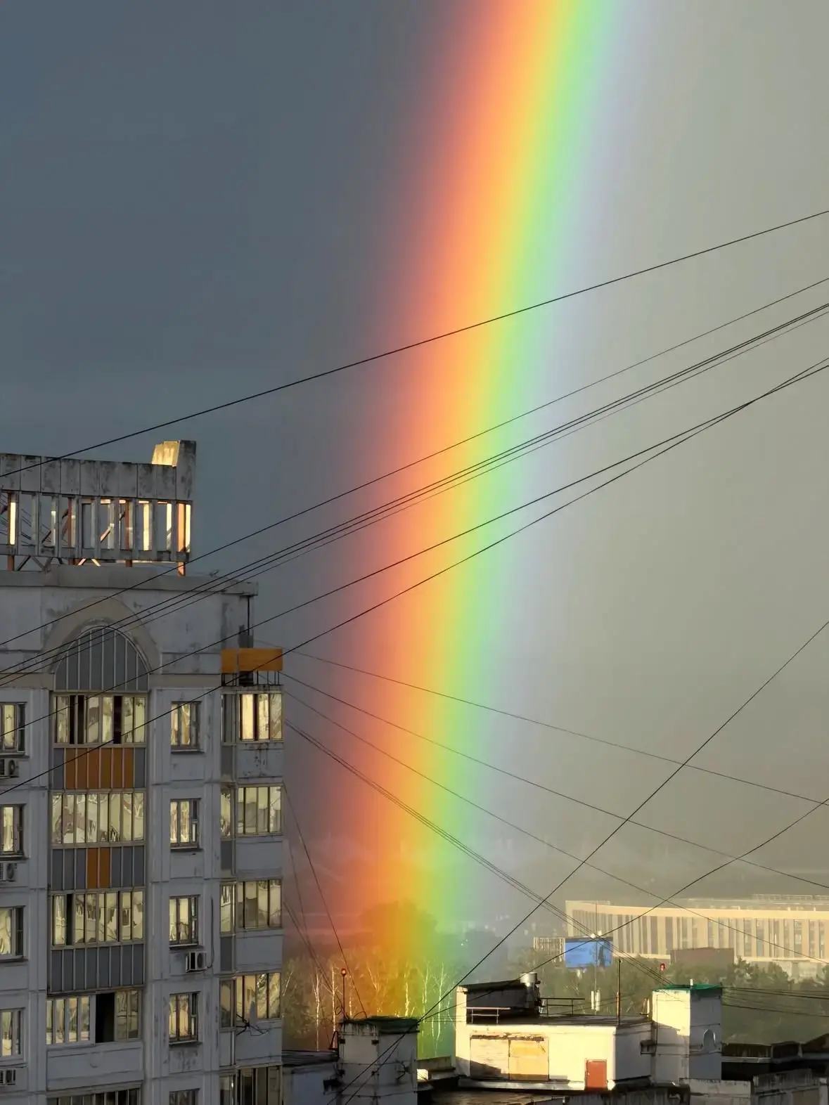 🌈 Невероятная радуга в Москве.