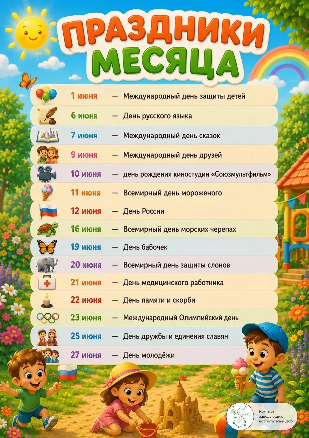 Праздники в июне