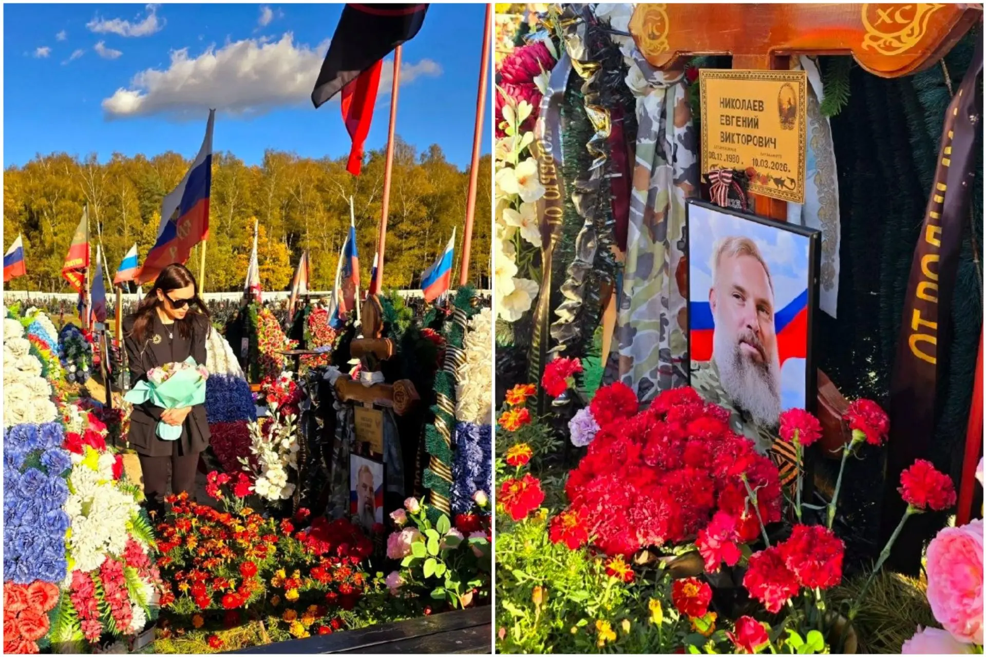 Сегодня на могиле нашего командира — солнце во все окрестности. Через три дня будет ров...