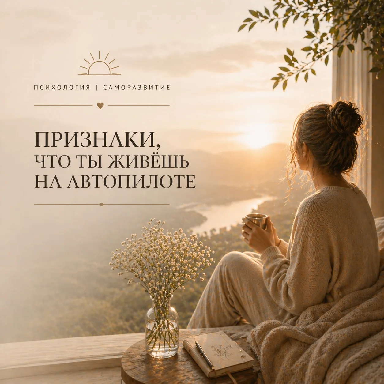 ПРИЗНАКИ, ЧТО ТЫ ЖИВЁШЬ НА АВТОПИЛОТЕ

Дни проходят одинаково.
Ты просыпаешься без энергии, даже есл